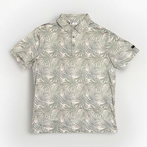 Yatta Golf Polo - Tropical Green & White - Shady Sage - Men's Large **NEW**